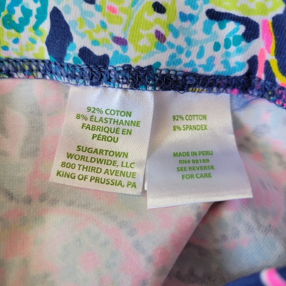 NWOT Lilly Pulitzer Girls Leggings, 2 pair Size Girls XL 12-14 - Picture 7 of 9